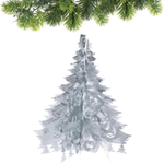 Украшение фольгированное «Волшебная ёлочка» d-40 см, Серебро