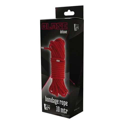 Красная веревка Deluxe Bondage Rope - 10 м.