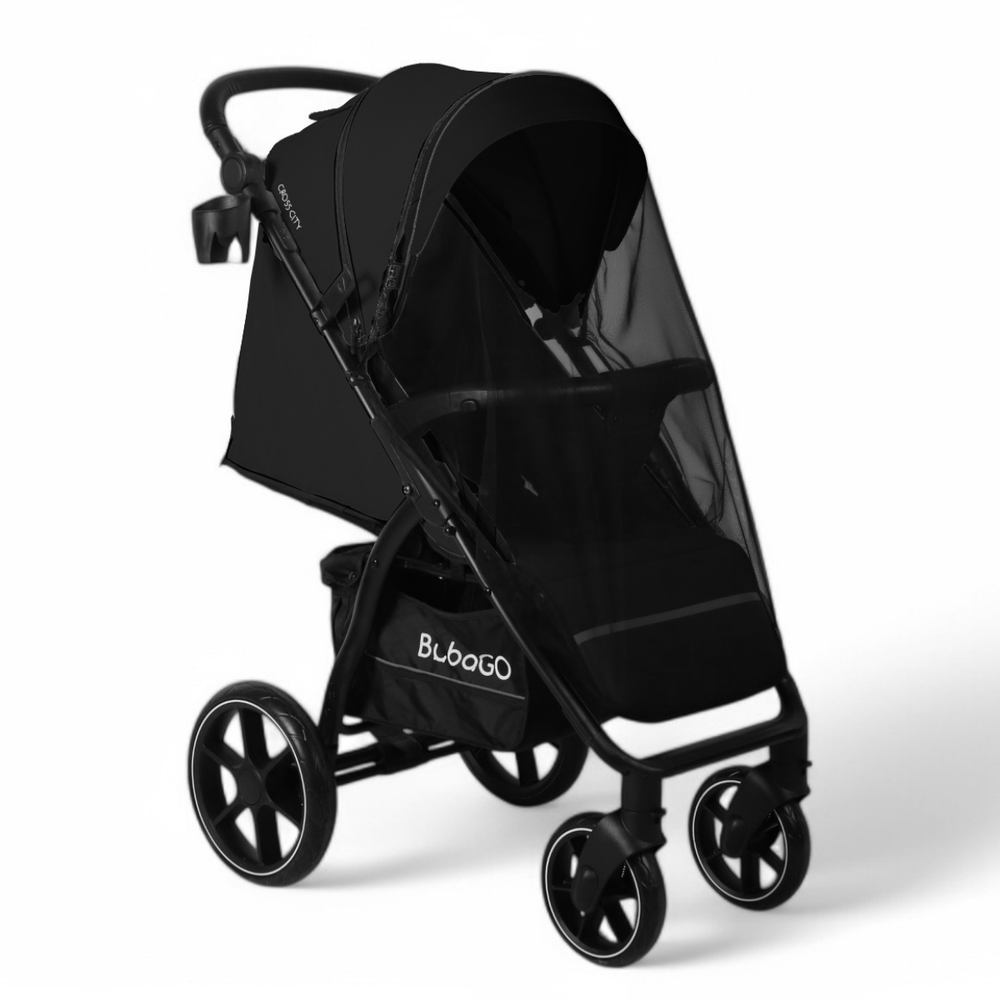 Коляска детская прогулочная BubaGo арт.BG 155-6 MODEL CROSS City цвет Черный\Black¶