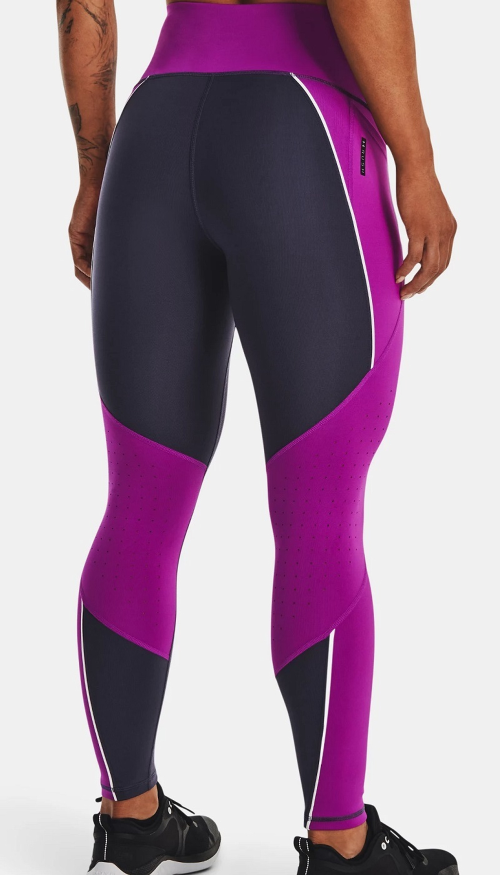 Leginsy Under Armour Women's UA RUSH No-Slip Waistband Ankle Leggings - серый