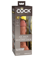 Кофейный фаллоимитатор 6 Silicone Dual Density Cock - 17 см. (Цвет: кофейный)