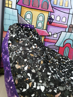 Кресло груша Терраццо черное