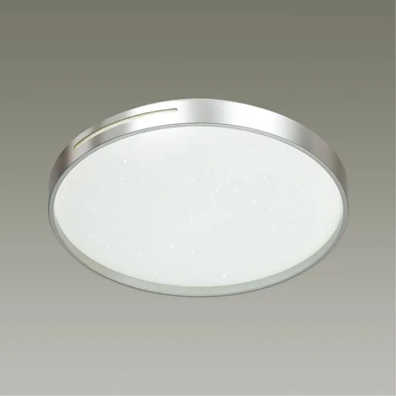 2076/DL PALE SN 000 Светильник пластик/белый/серебристый LED 48Вт 3000-6300K D390 IP43 пульт ДУ GETA SILVER