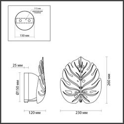 Бра Odeon Light 4865/1WA