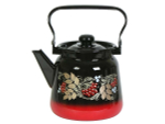 Чайник 3,5л с рисунком красно-черный