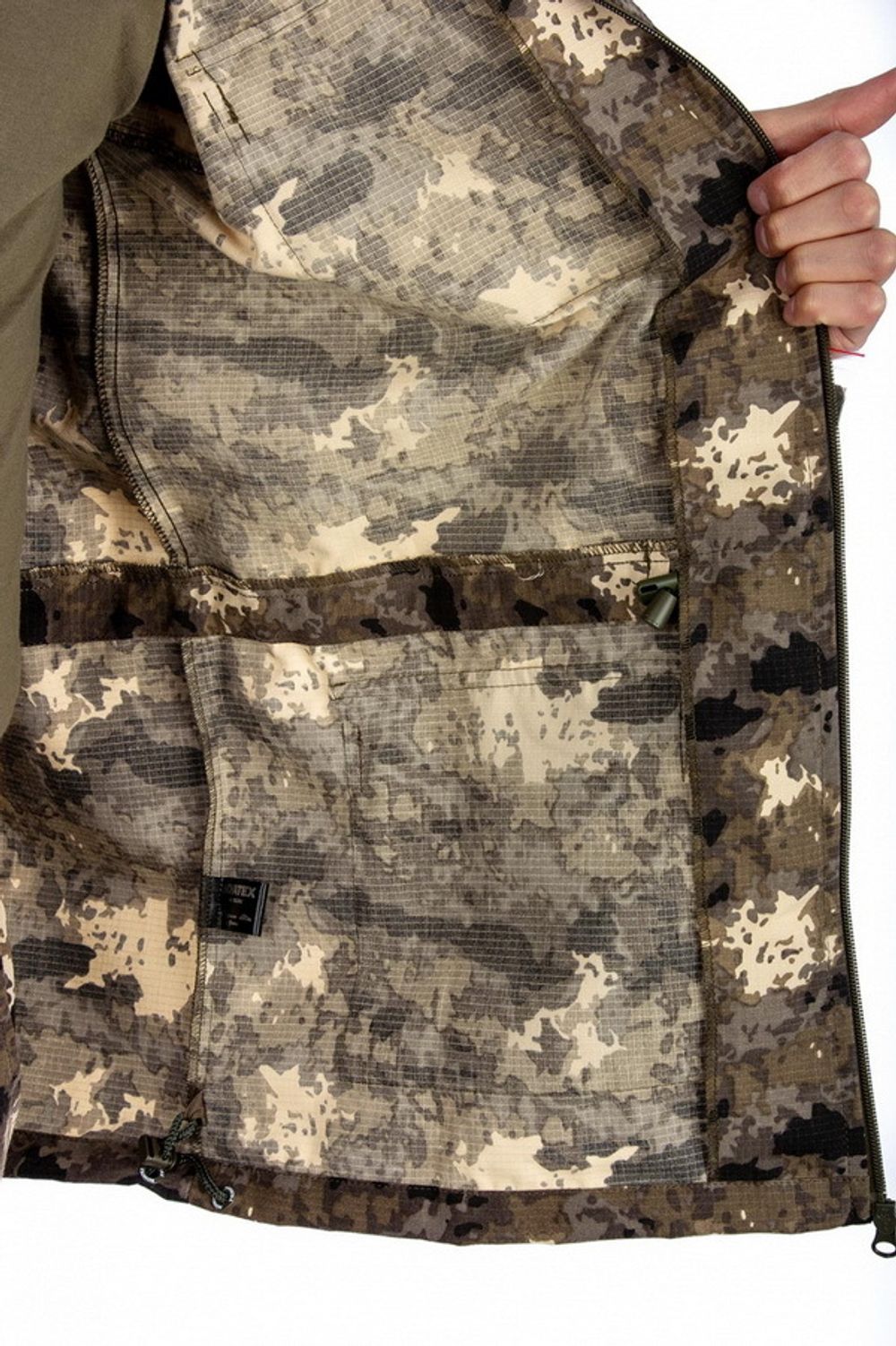 Костюм для охоты и рыбалки «Захват» (рип-стоп, темный остров) Орион, Novatex