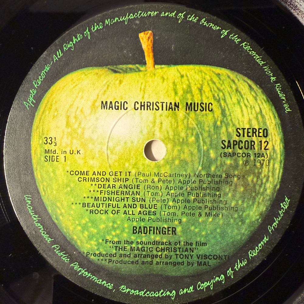 Badfinger ‎– Magic Christian Music (Англия 1970г.)