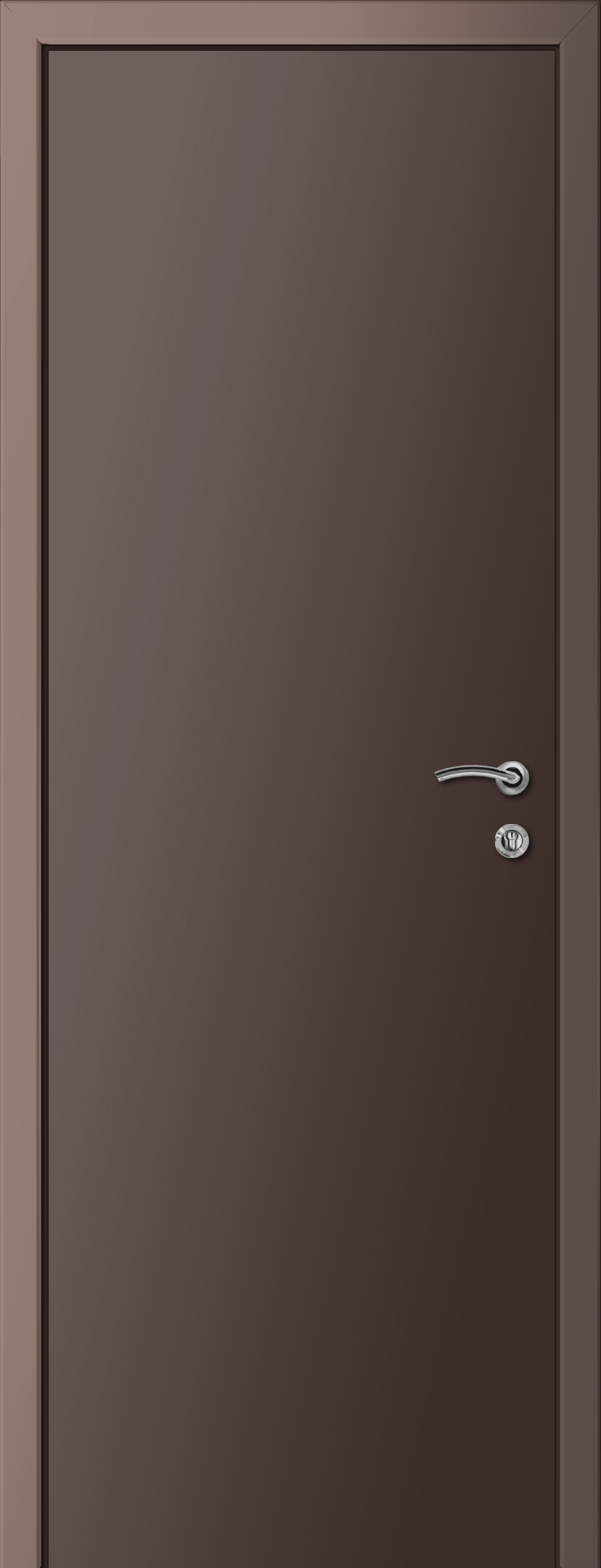 Дверь влагостойкая пластиковая KAPELLI multicolor ДГ RAL 8017 Коричневый + коробка