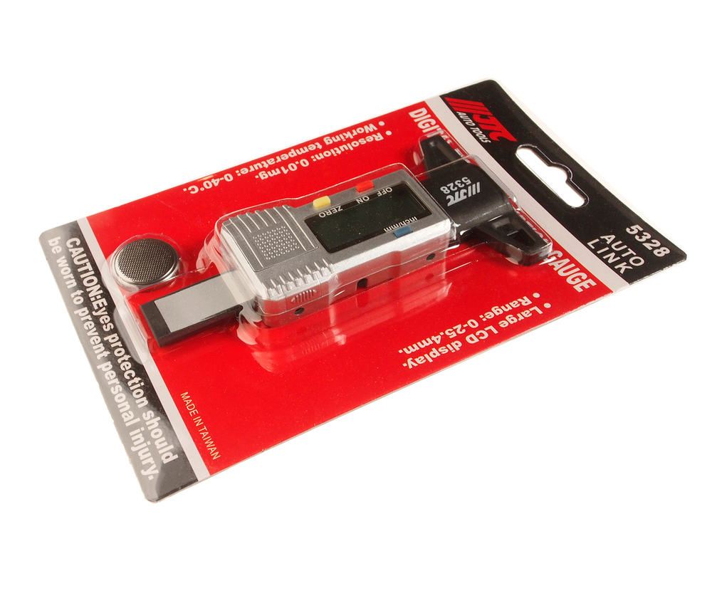 Индикатор износа шин цифровой диапазон измерения 0-25.4мм JTC