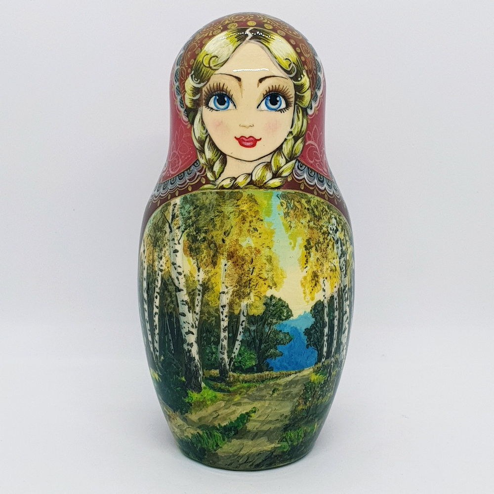 Сувенир "Русские просторы" 280*d140мм 10 кукол