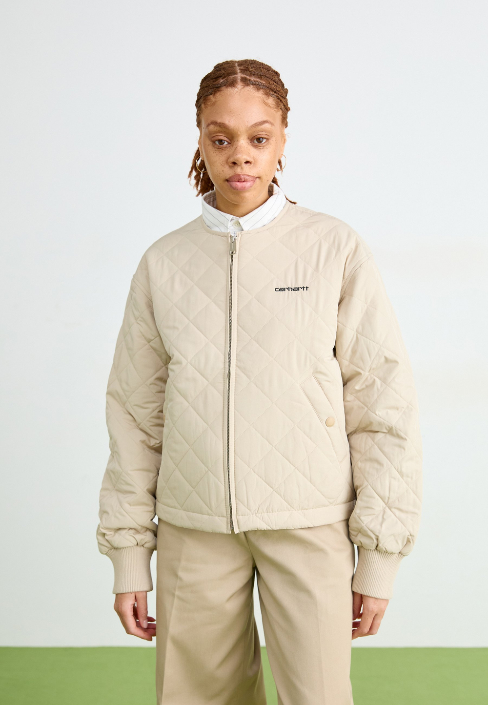Carhartt WIP ELMA  - Демисезонная куртка - Флер де Сель/молоко