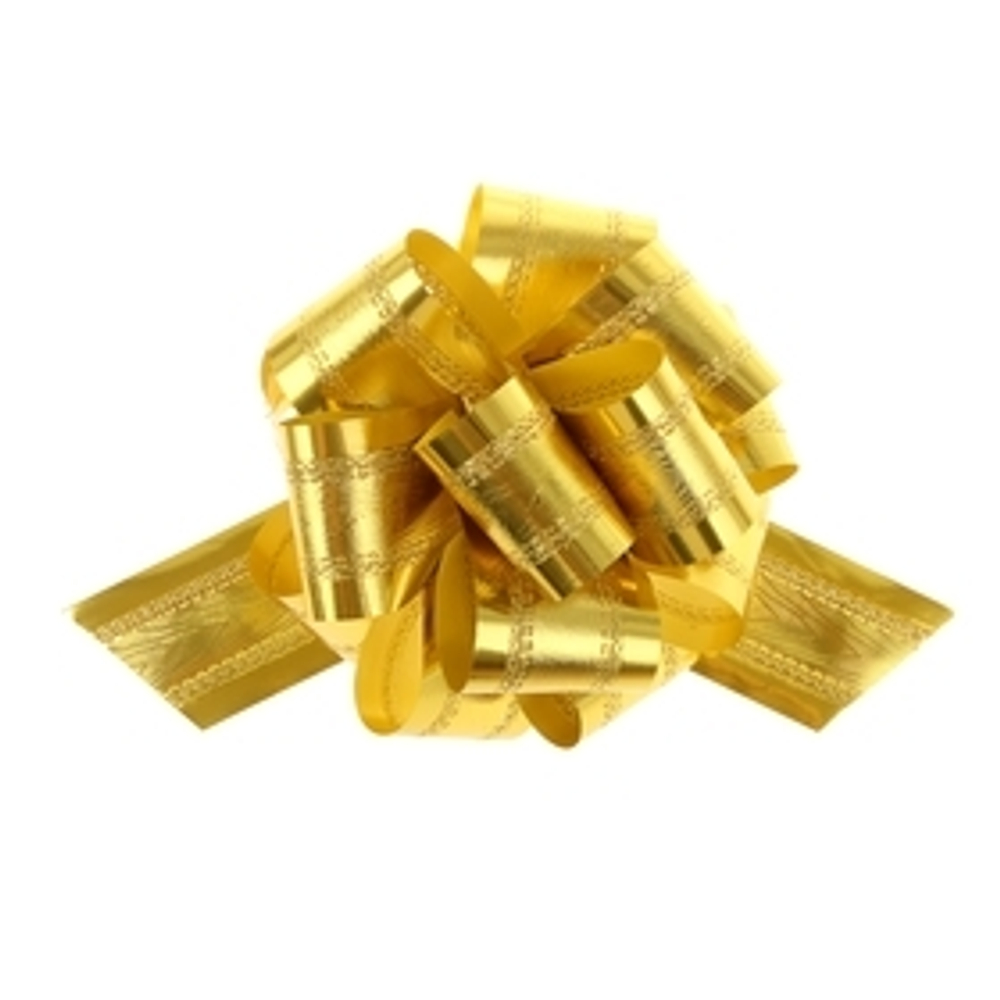 Бант-шар No5 полоса золотой