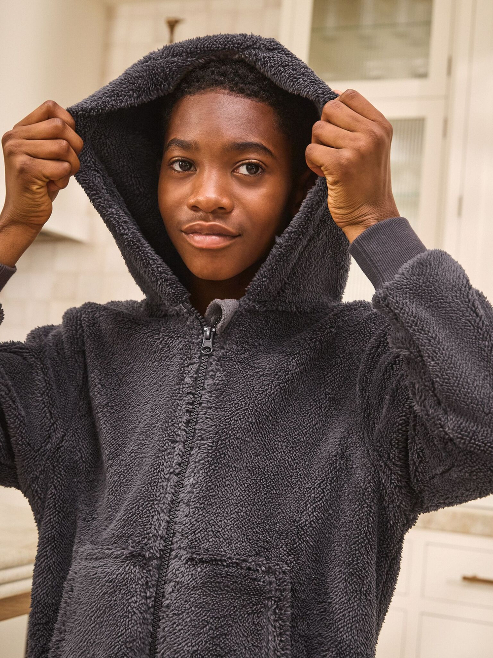 Комбинезон флисовый для мальчика Next N25-826, Серый