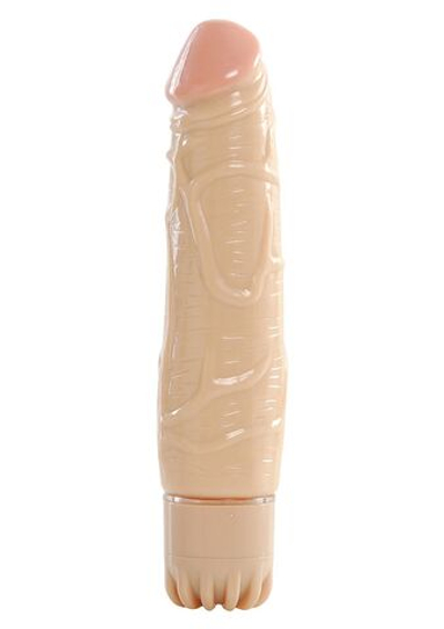 Телесный вибратор REALISTIC VIBRATOR REAL RAPTURE FURY - 19,5 см. (Цвет: телесный)