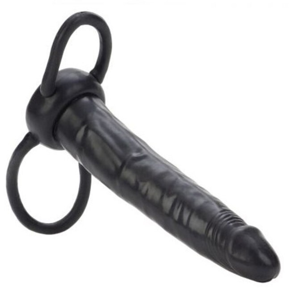 Насадка на пенис для двойного проникновения ACCOMMODATOR (Цвет: черный)