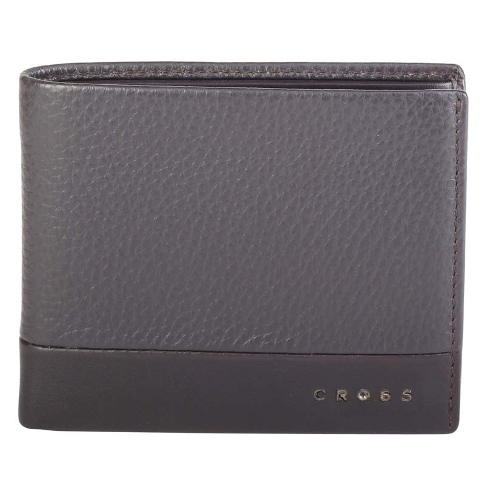 Кошелёк, Cross Nueva FV, кожа наппа, фактурная, коричневый, 11,5 х 1,5 х 9,5 см