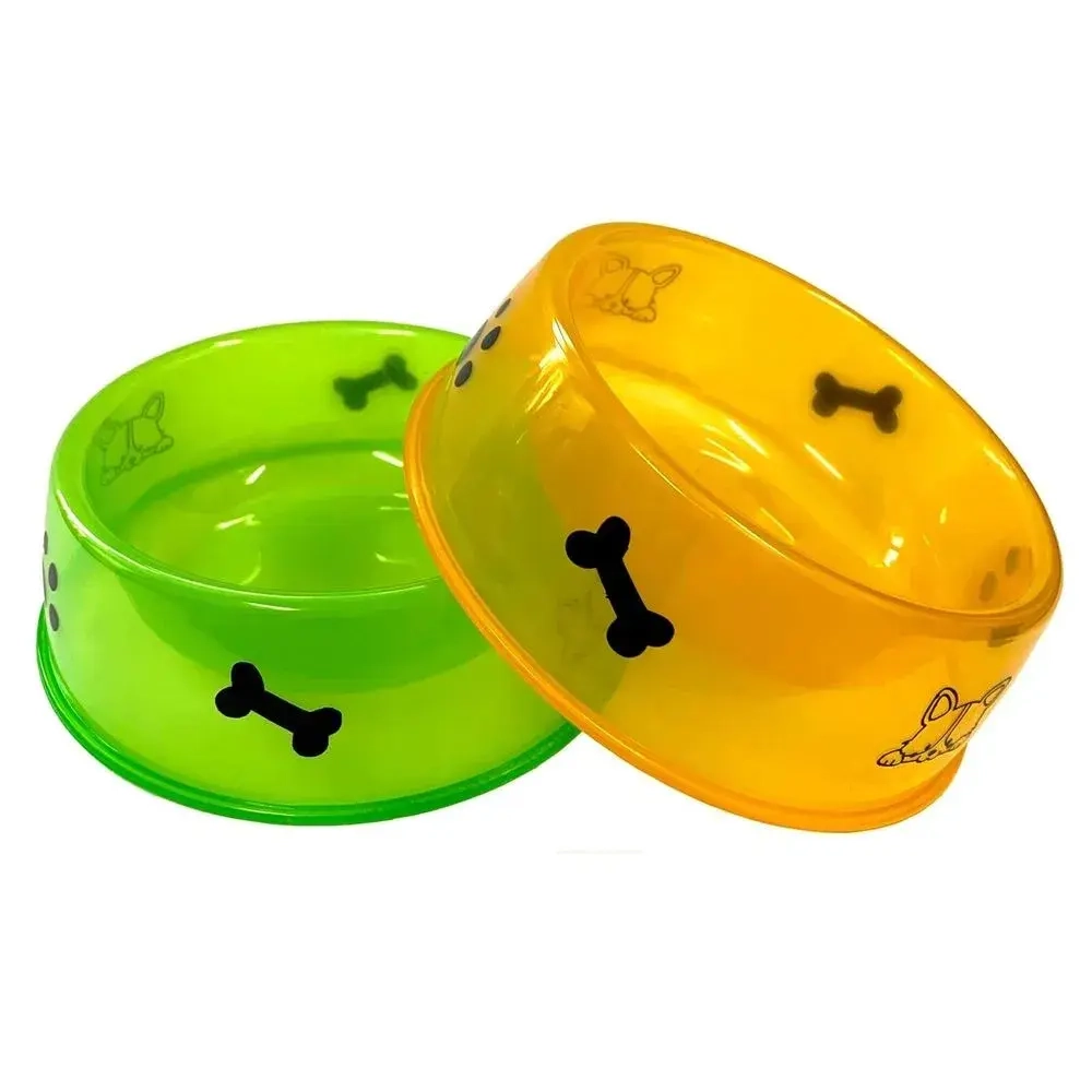 Миска для кошек и собак D12см пластик цвета в асс. ДС-305