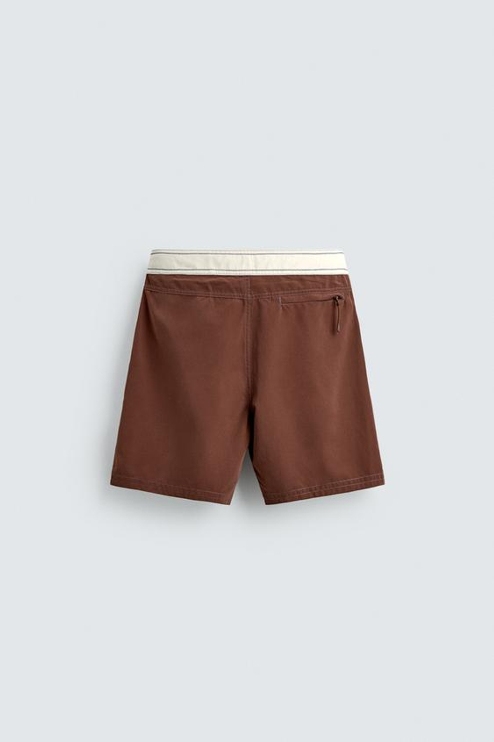 ZARA X PUKAS SURF ДЛИННЫЕ ПЛАВКИ С ПОЛОСАМИ, КОРИЧНЕВЫЙ