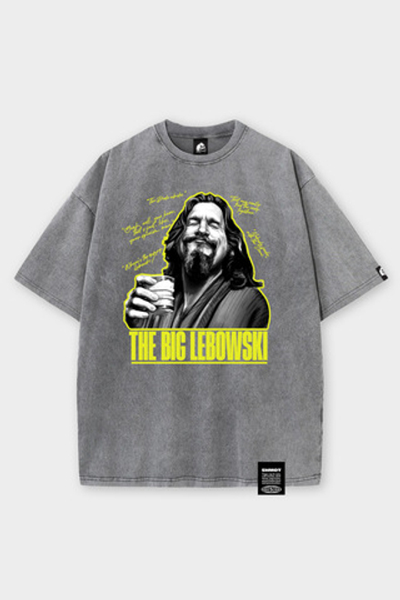 Футболка SHMOT "BIG LEBOWSKI" GARMENT DYE Серый