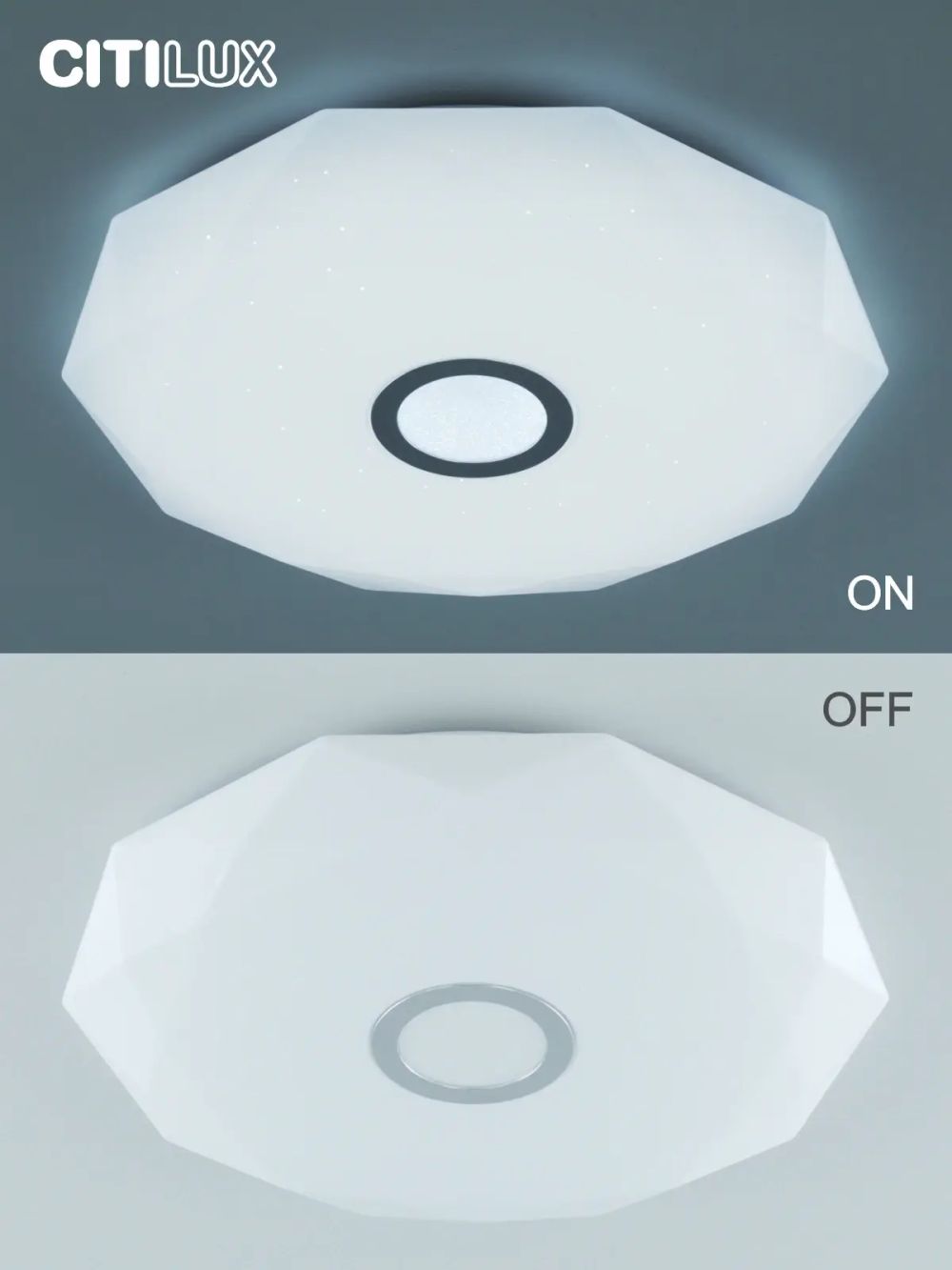 Citilux Диамант Смарт CL713A80G Умная люстра Хром