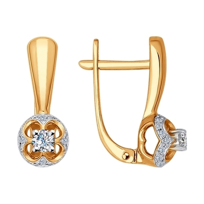 Серьги Au 585 (1020961)