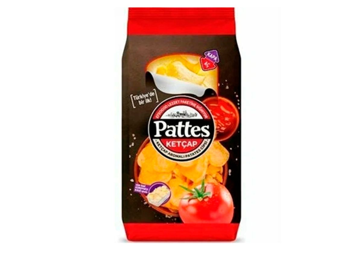 Чипсы Pattes со вкусом кетчупа, 100г