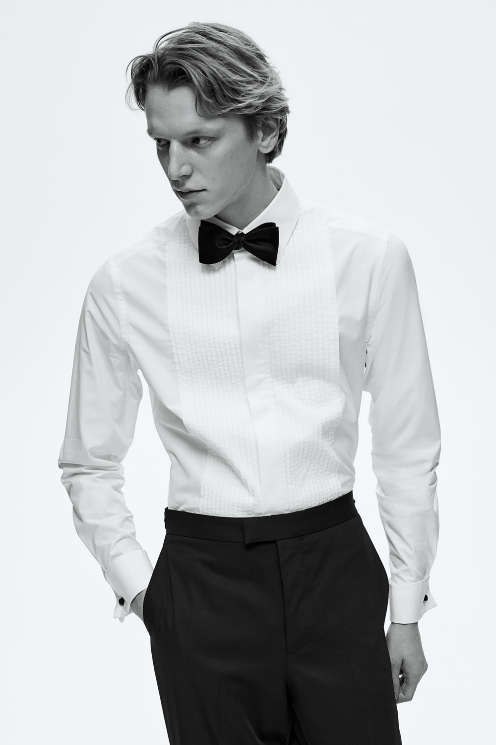 Рубашка-смокинг slim fit