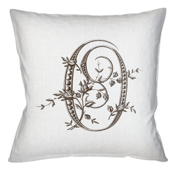 Арт-подушка Объект мечты Монограмма буквы O