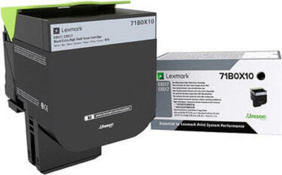 Lexmark 71B0X10 тонерный картридж Подлинный Черный 1 шт