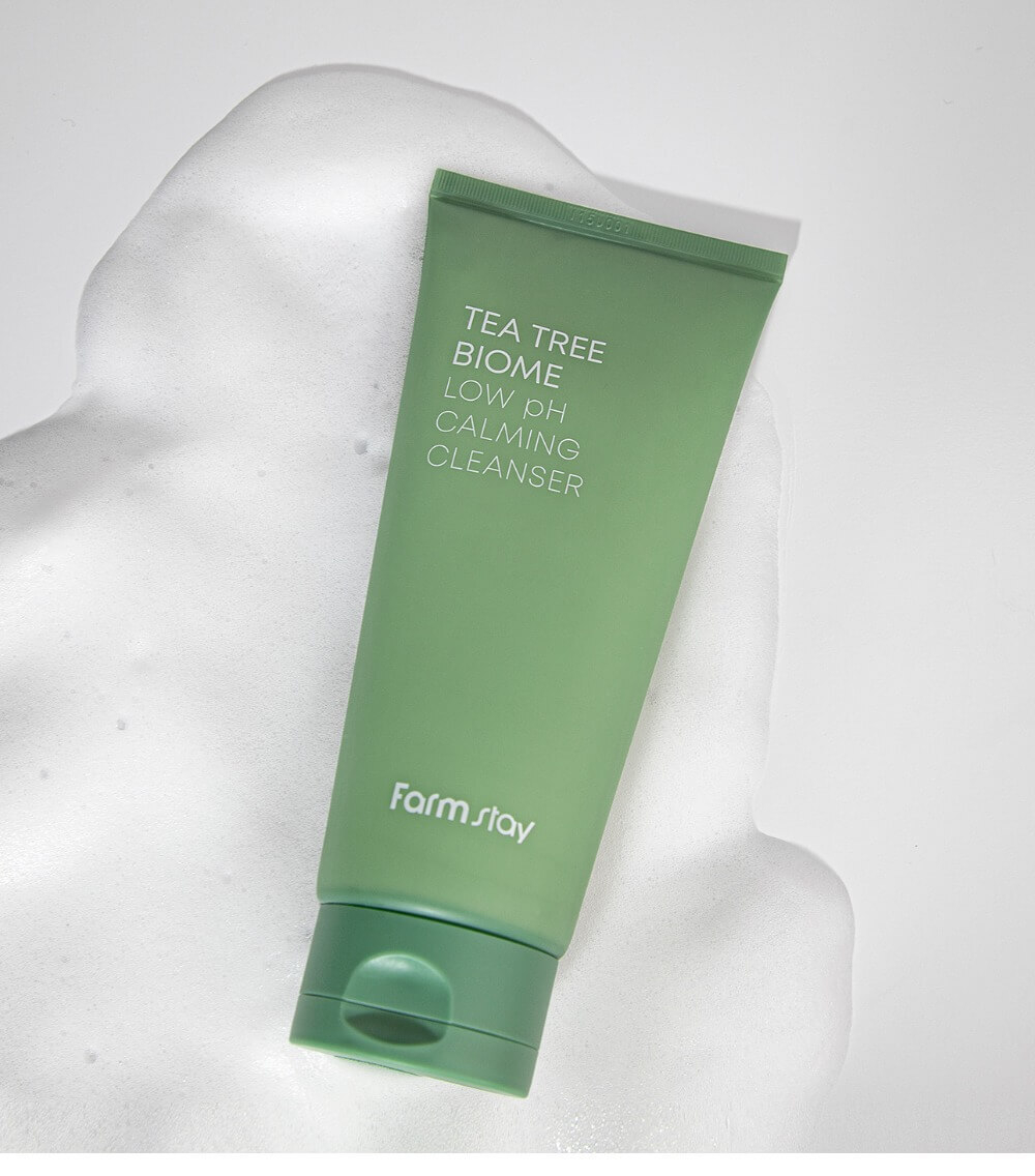 FarmStay Успокаивающая пенка для чувствительной кожи - Tea Tree Biome Low pH Calming Cleanser, 180мл, шт