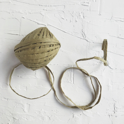 Рафия бумажная, оливковая, 20 ярдов