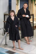 Халат мужской Комфорт-4 Виотекс ЧЁРНЫЙ