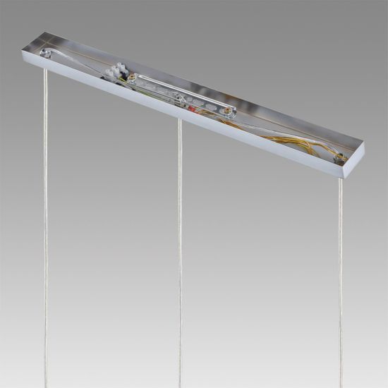 8102/3A COMFI LN25 326 хром/прозрачный металл/металл Подвес Е14 3*40W 220V ISHA