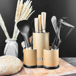 Набор ножей и кухонных принадлежностей 12 предметов на подставке, 196-034