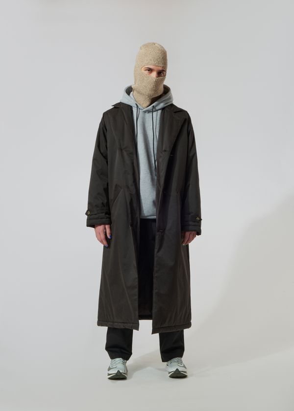 Плащ Утепленный FOS Черный Мужской - фото 1