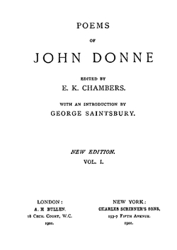 Poems of John Donne. Volume 1 | George Saintsbury