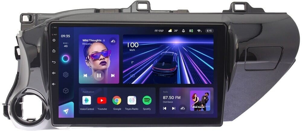 Магнитола Toyota Hilux 8 2015-2023+ - Teyes CC3L на Android 10, 8-ядер, CarPlay, 4G SIM-слот