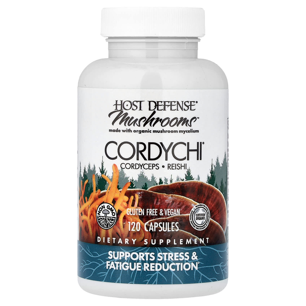 Host Defense, Mushrooms™, Cordychi®, 120 капсул