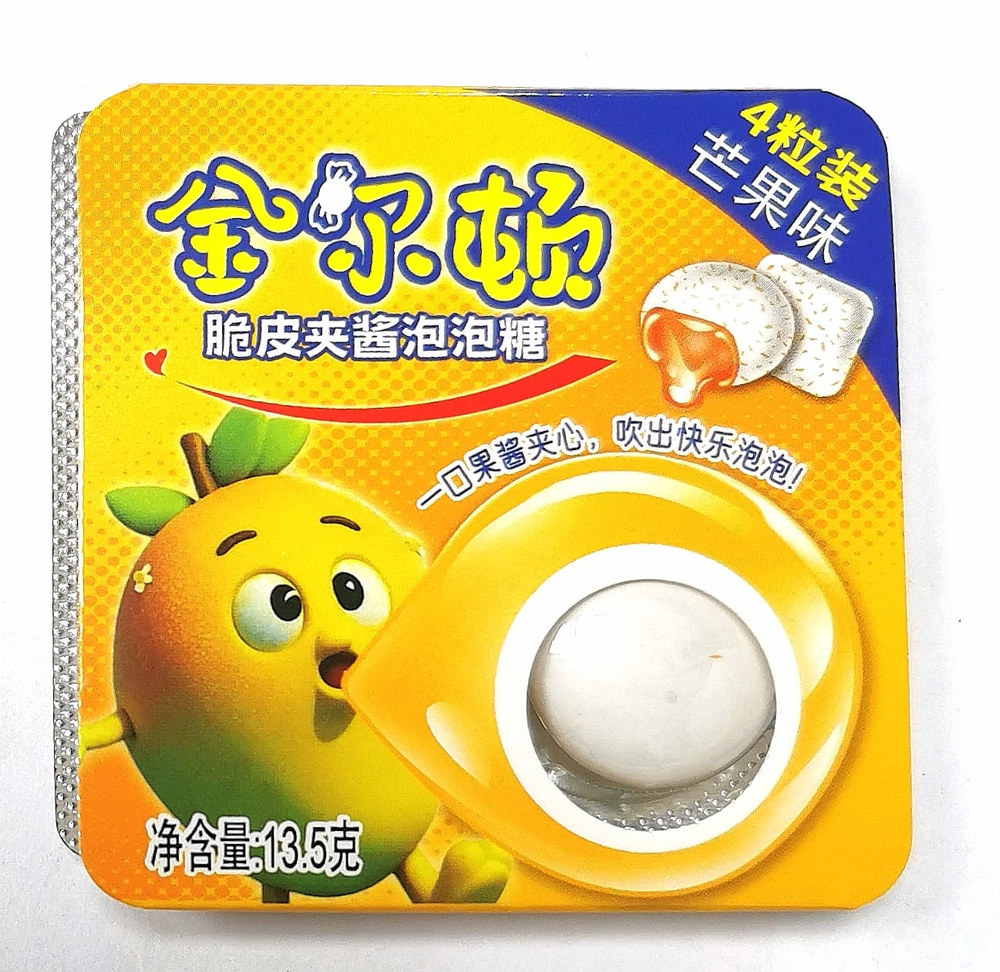 Жевательная резинка NEW МАНГО 4 в блистере 13,5гр