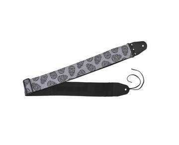 Ремень для гитары, череп 2, MEZZO MZ-RGE-7skull2