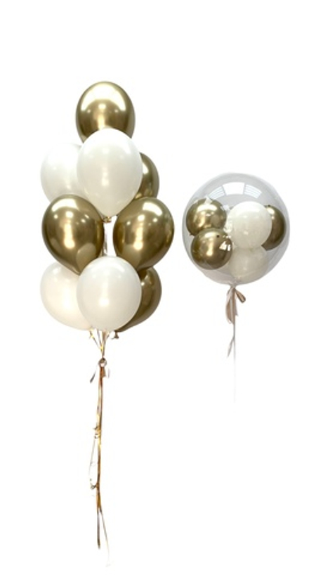 Воздушный сет шар-сфера Баблс (deco-bubbles) с шарами