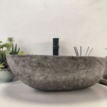 Раковина из речного камня RS-63671 (47*40*15) 0122