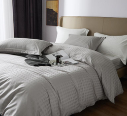 ZEPHYR HOME КПБ Семейный (2 пододеяльника) Египетский хлопок Серый