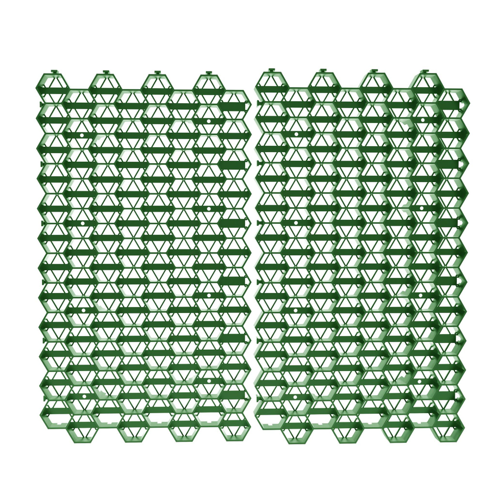 Решетка газонная Gidrolica Eco Standart РГ-70.40.3,2 – пластиковая, зелёная