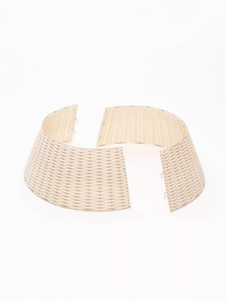 Корзина под елку Премиум Царская Лоза 65*48*30 см., разборная, бри, ЕлкиТорг (65-239)