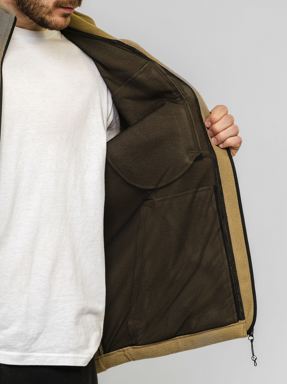 Кофта "НОХО" флисовая мужская, цвет "Болотные угодья"