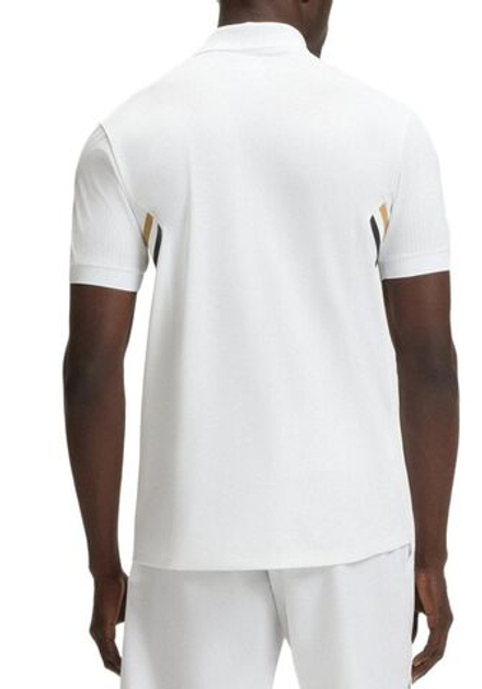 Теннисное поло BOSS Active Slim Fit With Moisture Management Shirt - white