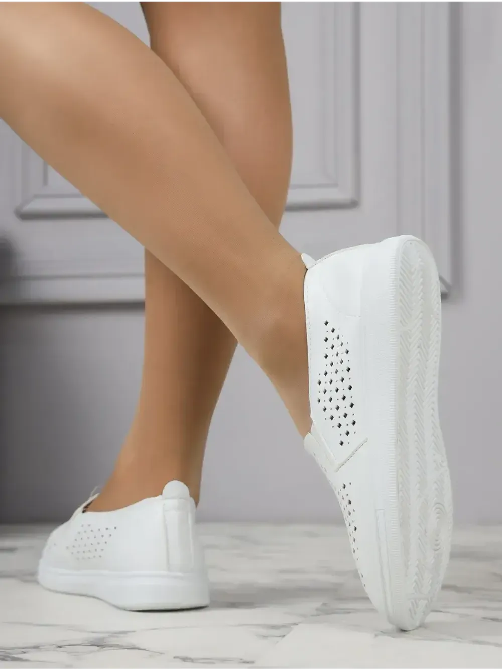 Мокасины летние с перфорацией