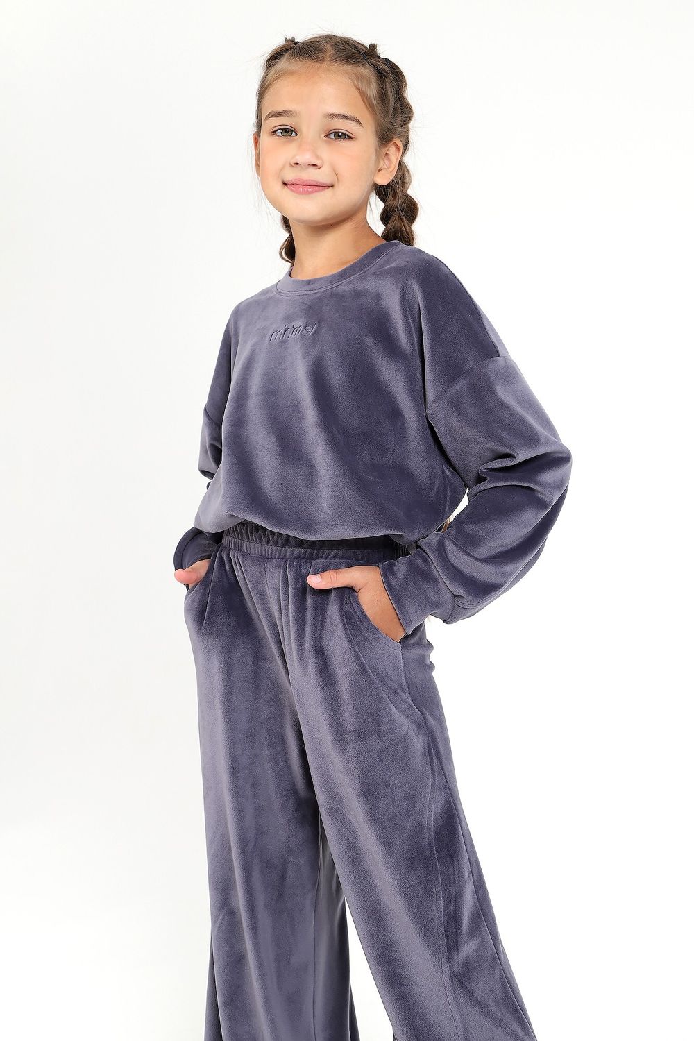 Костюм для девочки Вита-2 Виотекс СЕРЫЙ