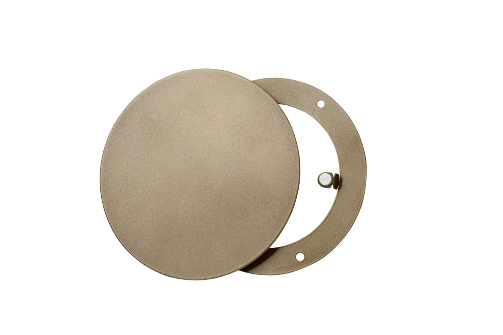 Решетка стальная на магнитах круглая РДК-120 золото металлик